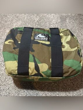 Vintage Gregory Old Logo Woodland Camo Small Tote Bag